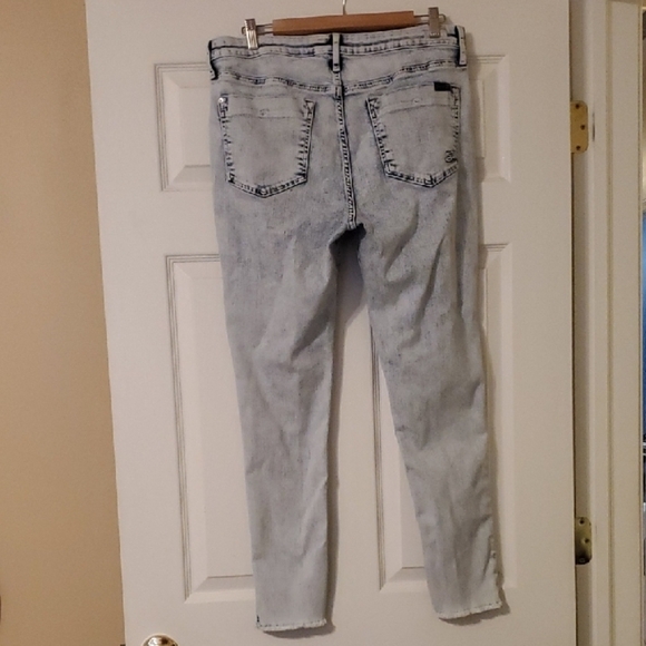 Seven7 jeans womens size 12 light blue bombshell high rise skinny - Picture 5 of 11